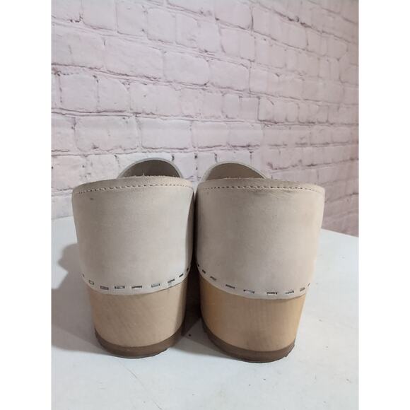 Sandgrens Brett Low Closed-Back Swedish Clogs EUR 39 Womens Size 8-8.5 Beige - Picture 4 of 14